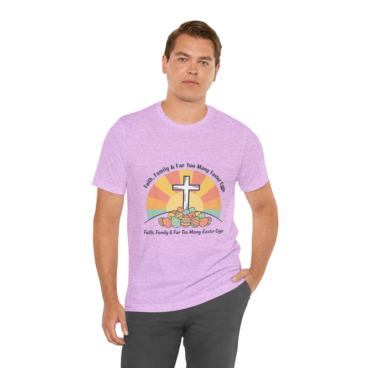 He Is Risen Cross Sunrise T-Shirt | Christian Easter Shirt, Faith-Based Humor