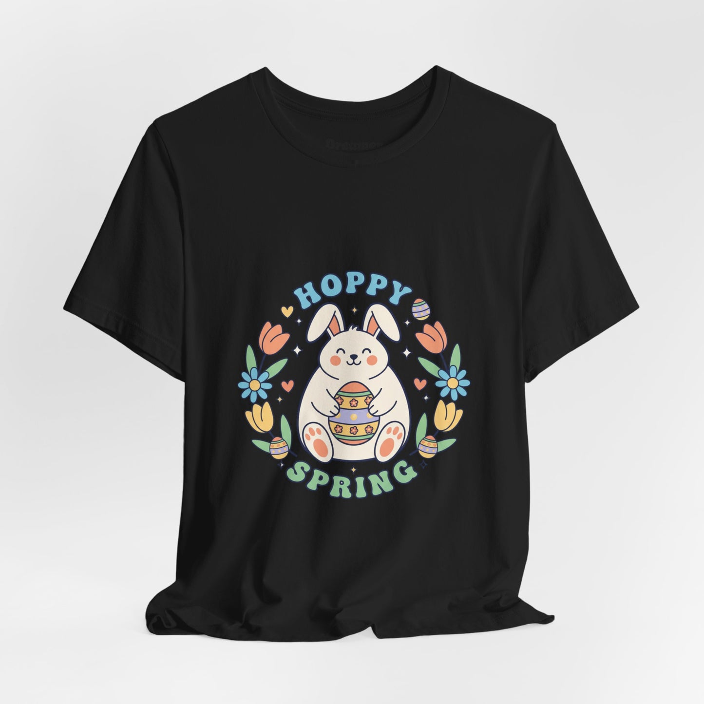 Hoppy Spring Bunny T-Shirt | Easter Bunny Aesthetic, Pastel Spring