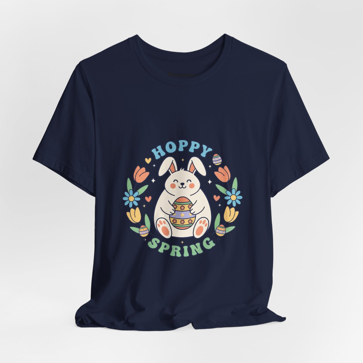 Hoppy Spring Bunny T-Shirt | Easter Bunny Aesthetic, Pastel Spring
