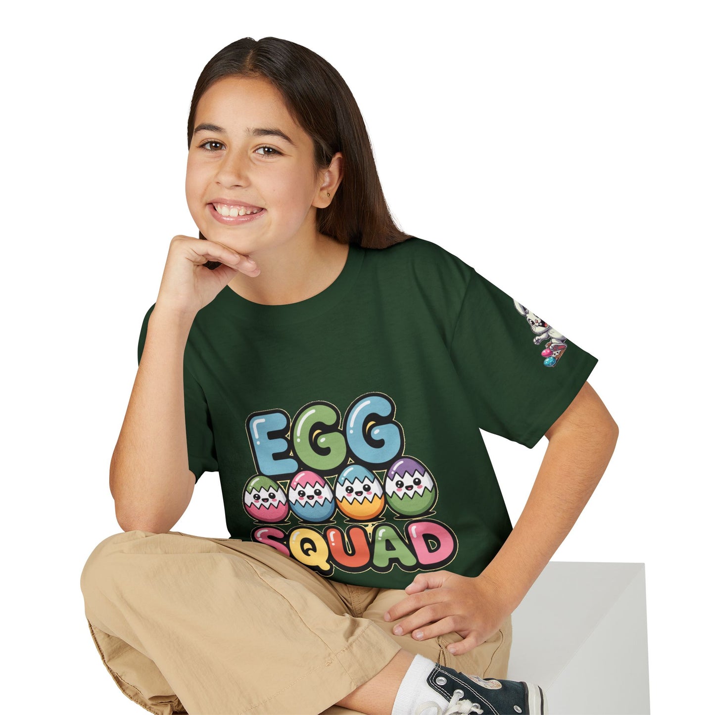 Youth Egg Squad Easter Bunny T-Shirt — Easter "Mode Chaos" Design
