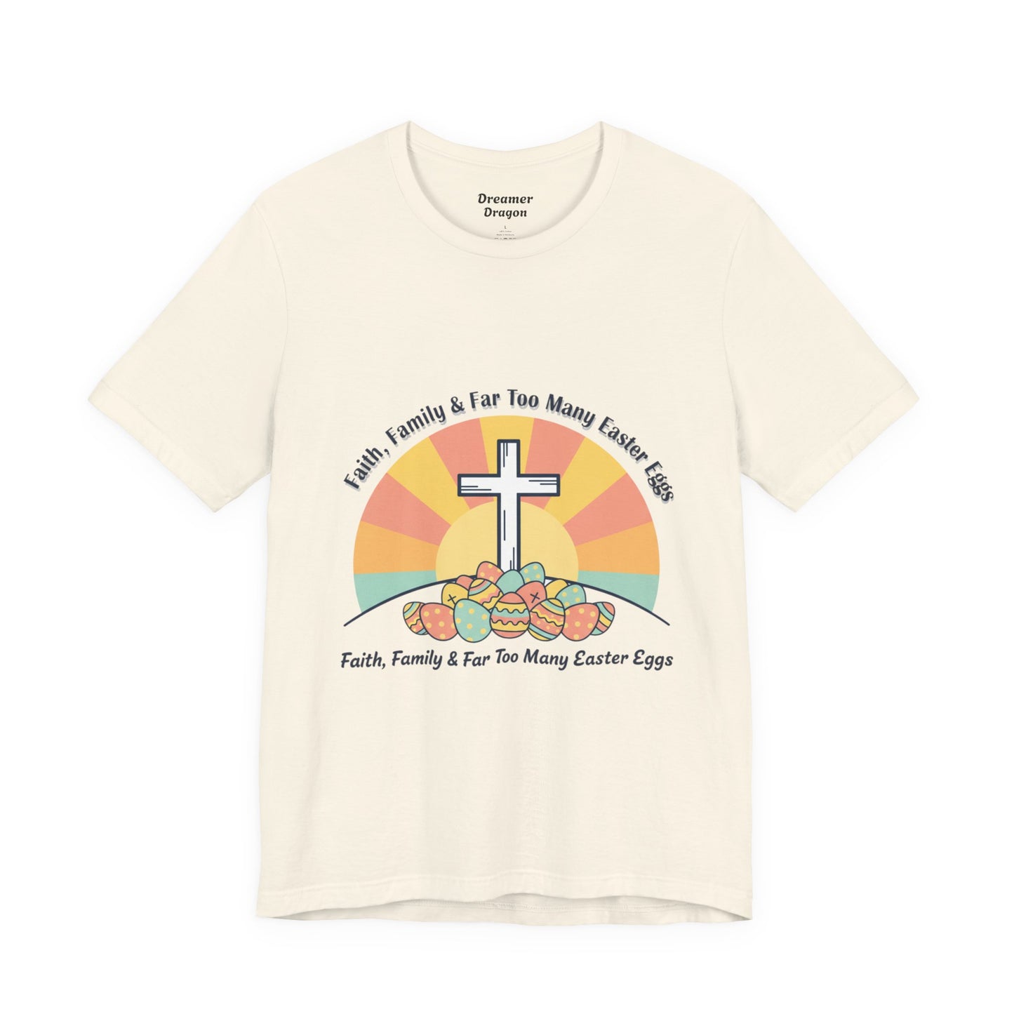 He Is Risen Cross Sunrise T-Shirt | Christian Easter Shirt, Faith-Based Humor
