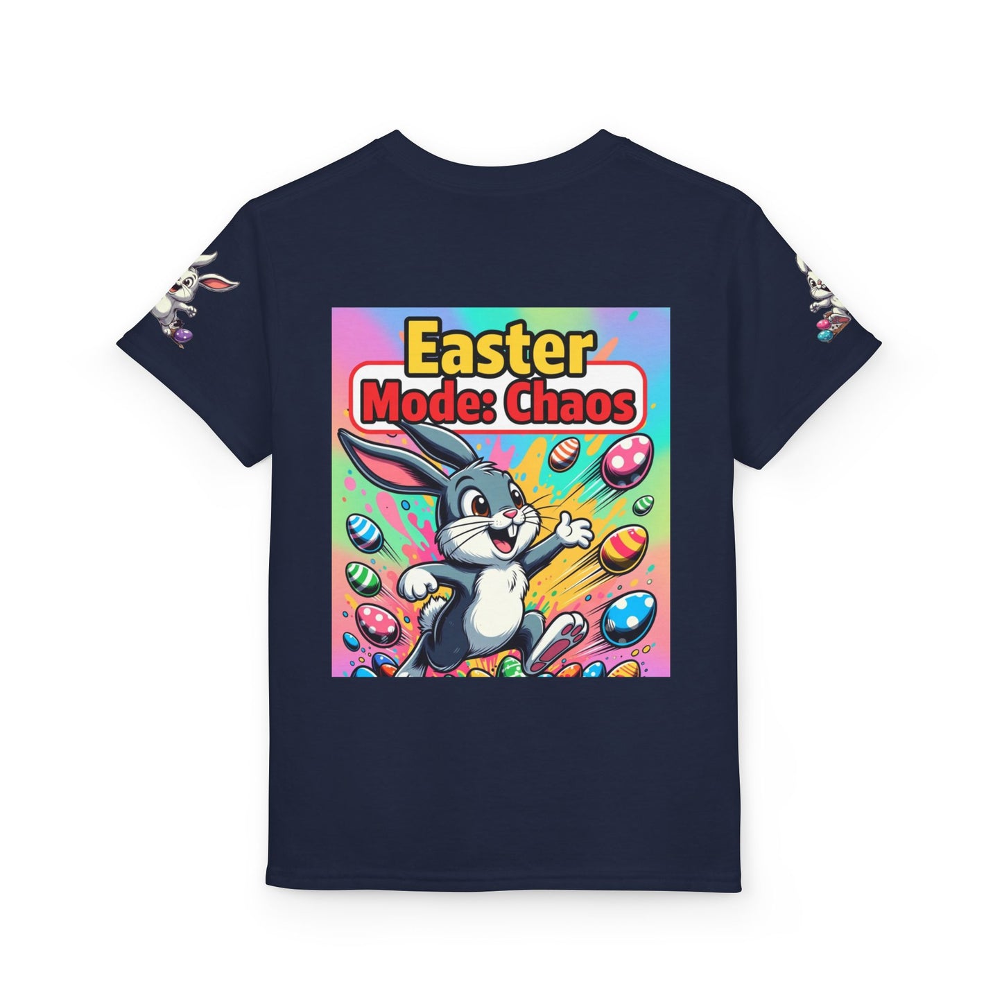 Youth Egg Squad Easter Bunny T-Shirt — Easter "Mode Chaos" Design