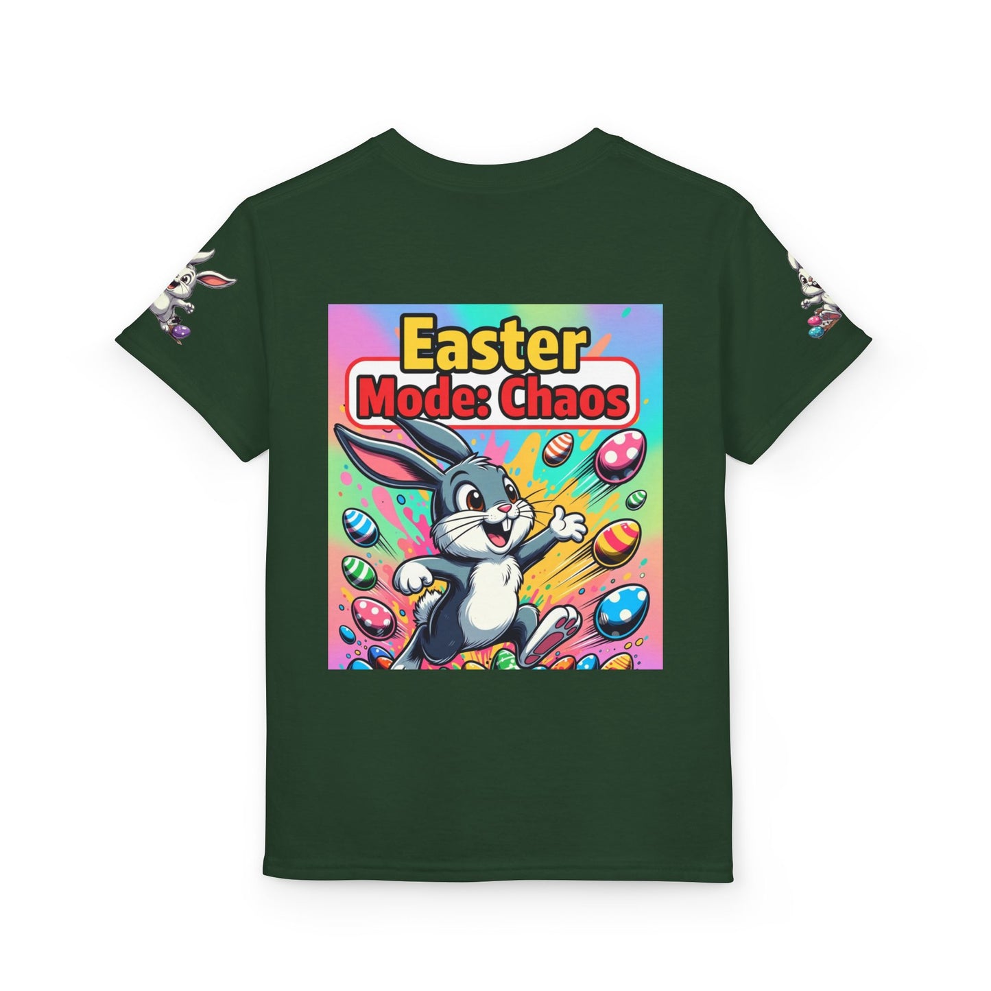 Youth Egg Squad Easter Bunny T-Shirt — Easter "Mode Chaos" Design