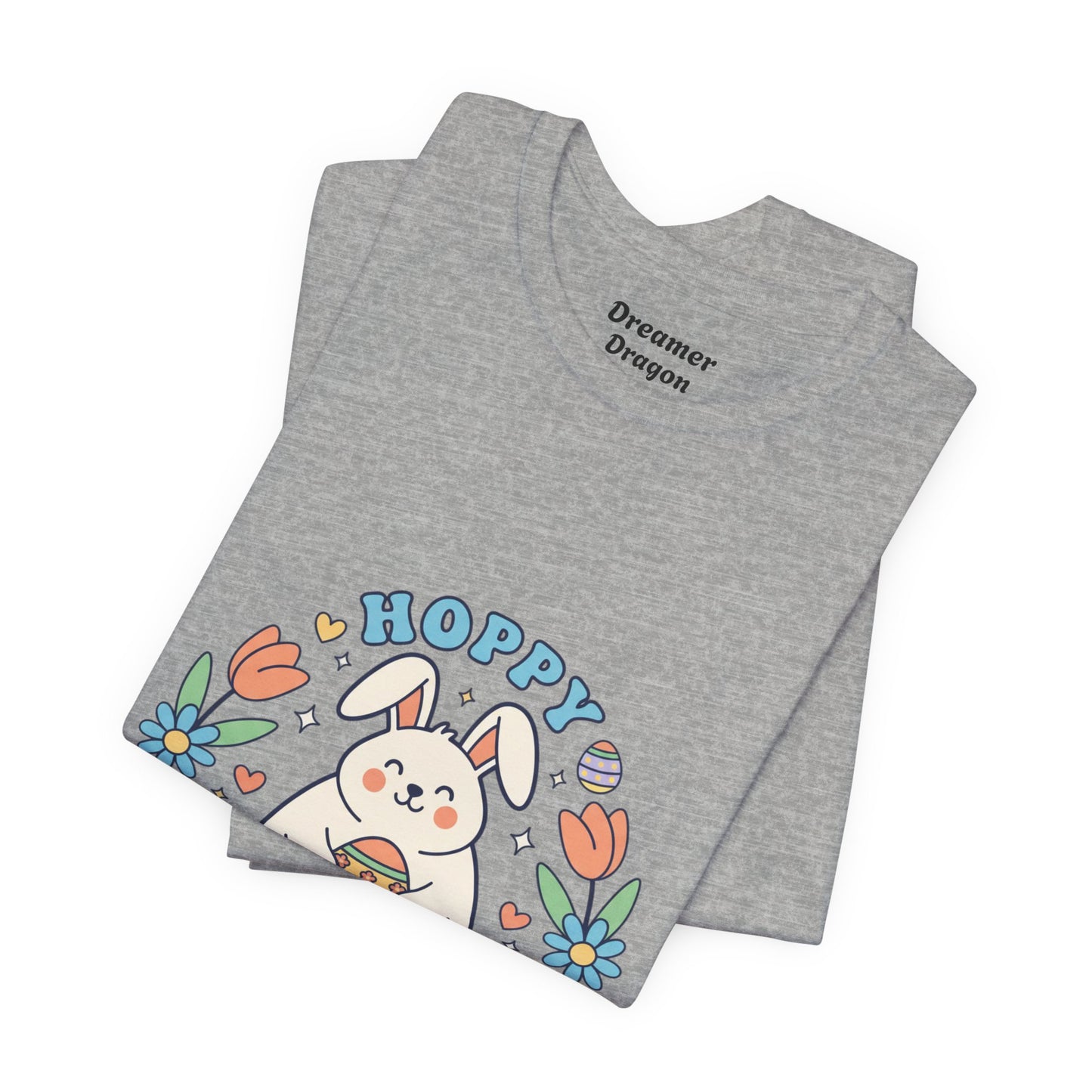 Hoppy Spring Bunny T-Shirt | Easter Bunny Aesthetic, Pastel Spring