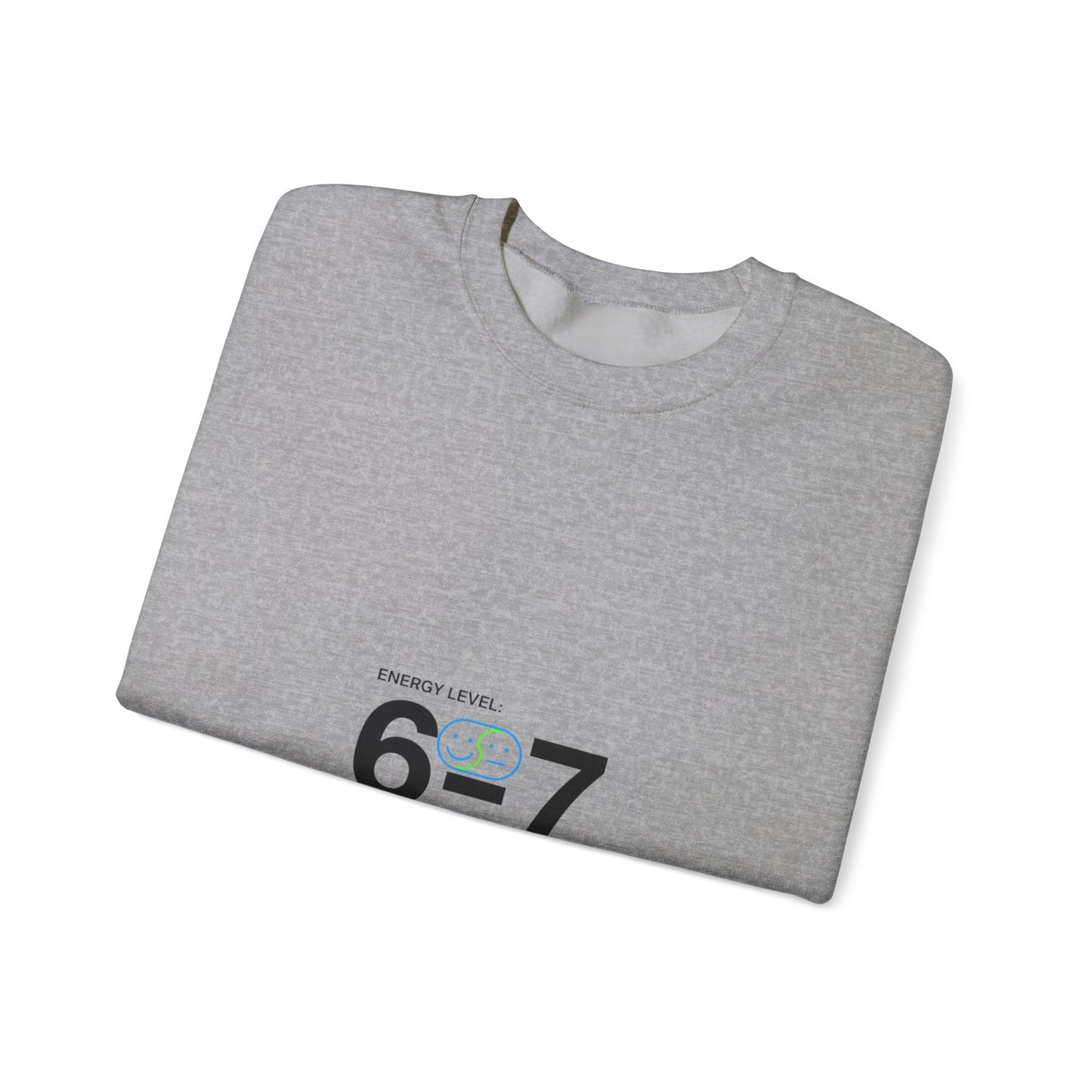 67 Numeric Meme Crewneck Sweatshirt | absurdist humor, TikTok meme