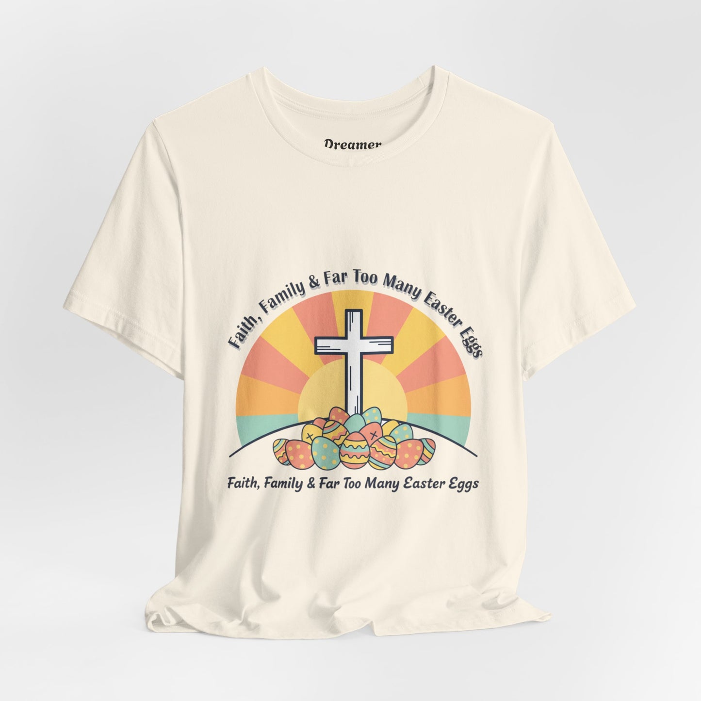 He Is Risen Cross Sunrise T-Shirt | Christian Easter Shirt, Faith-Based Humor