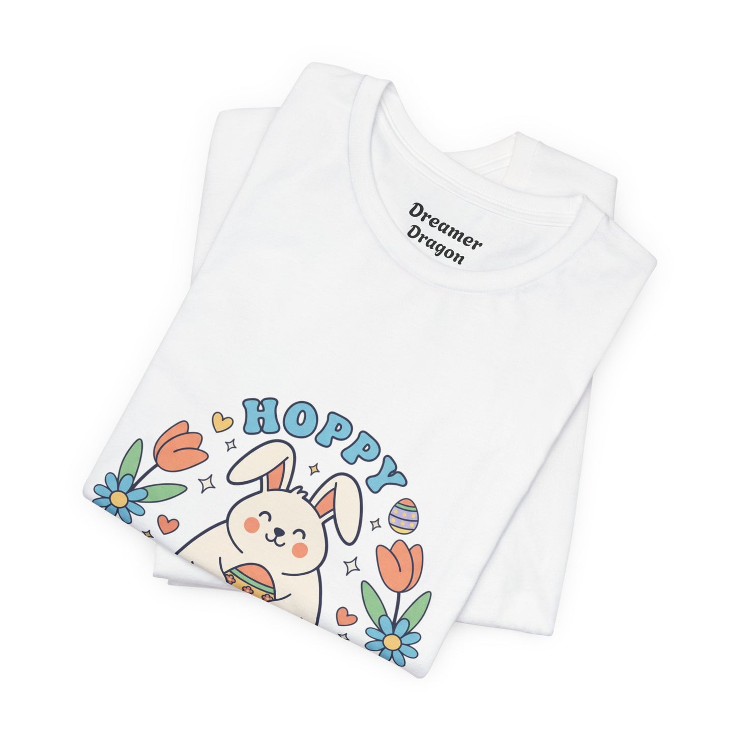 Hoppy Spring Bunny T-Shirt | Easter Bunny Aesthetic, Pastel Spring