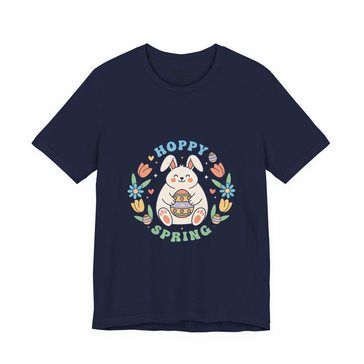 Hoppy Spring Bunny T-Shirt | Easter Bunny Aesthetic, Pastel Spring