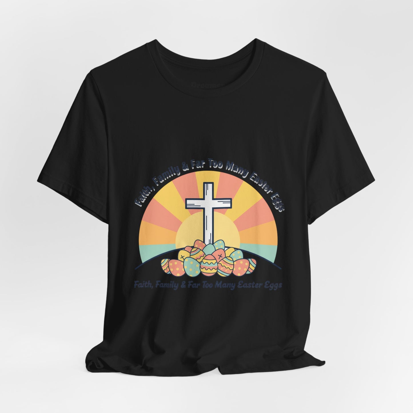 He Is Risen Cross Sunrise T-Shirt | Christian Easter Shirt, Faith-Based Humor
