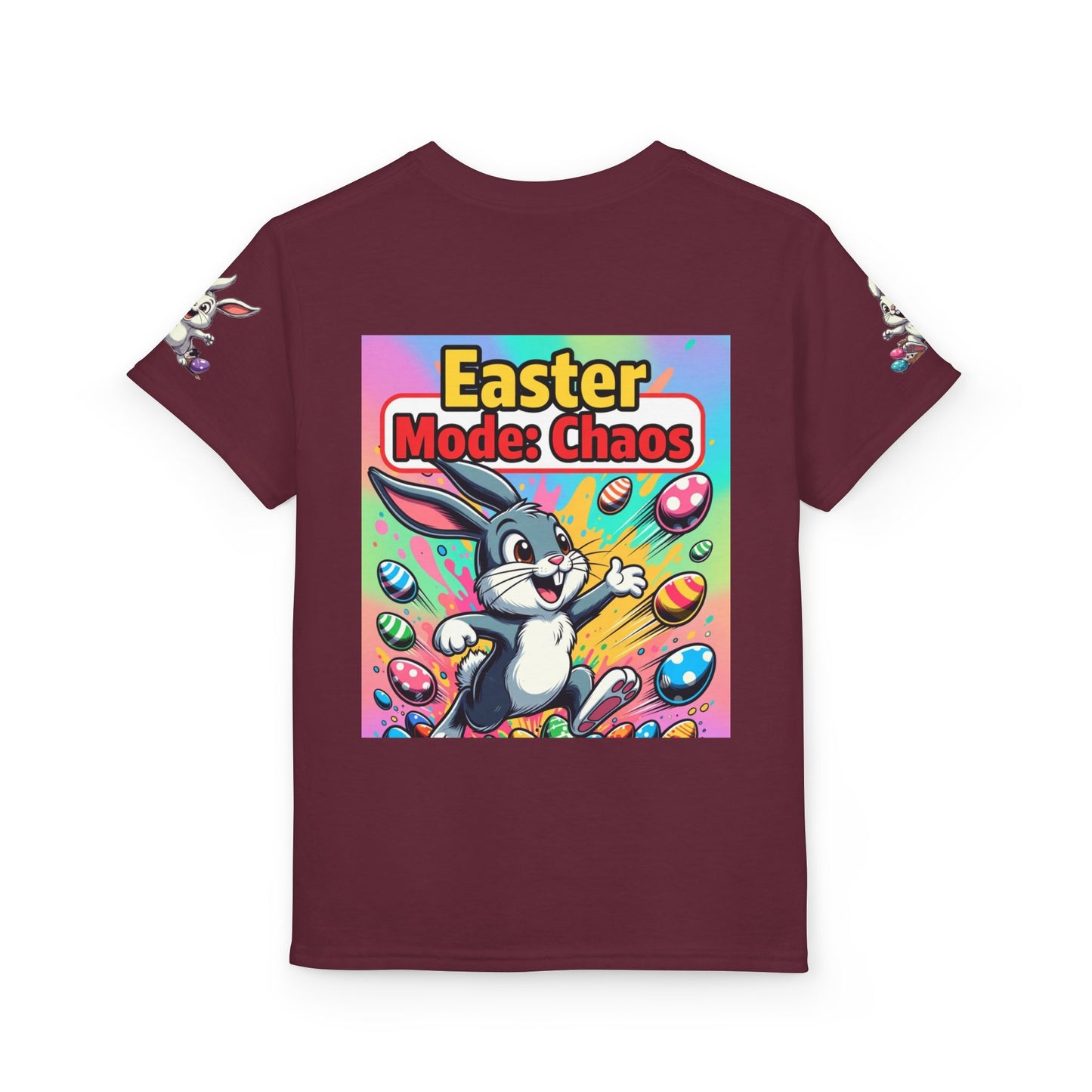 Youth Egg Squad Easter Bunny T-Shirt — Easter "Mode Chaos" Design