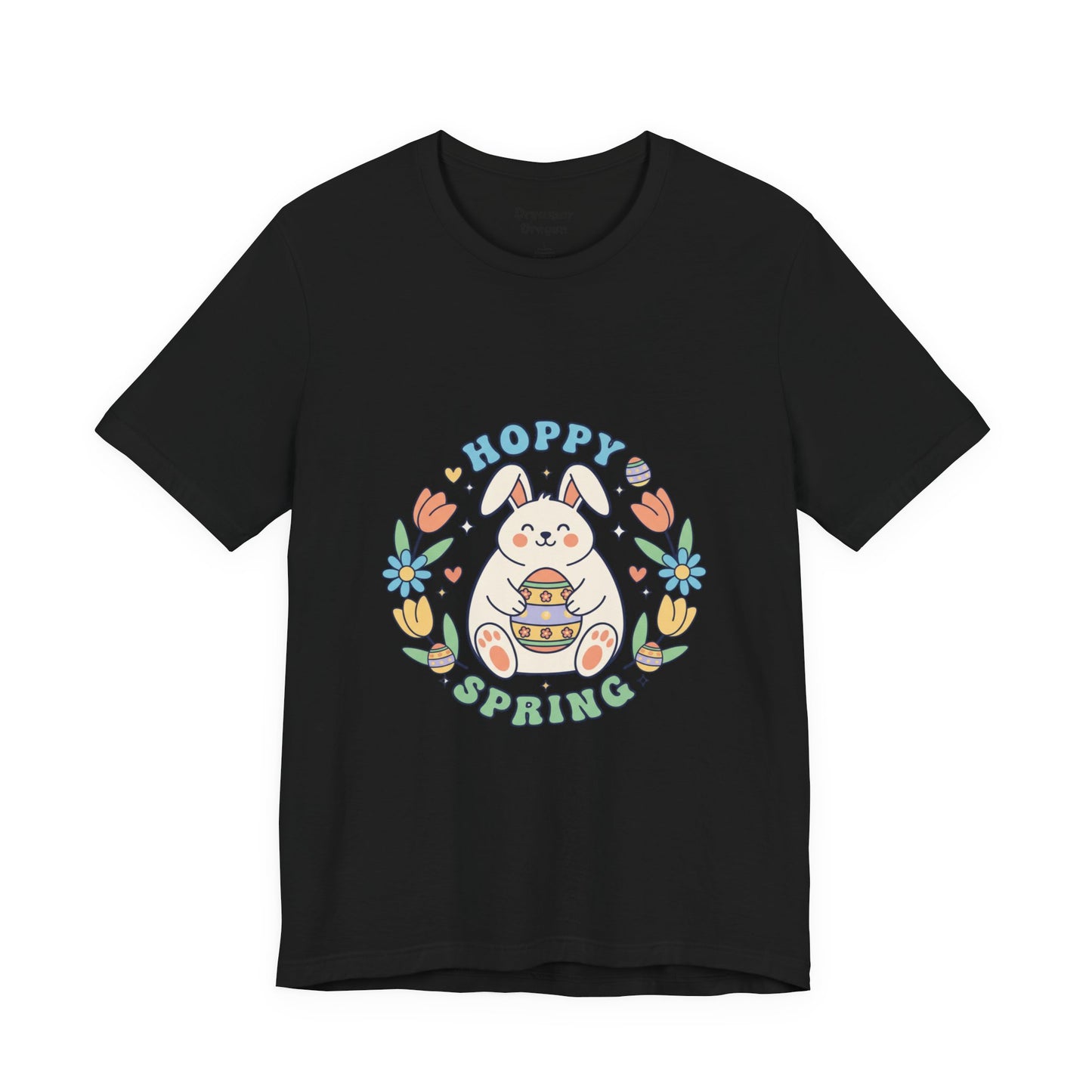 Hoppy Spring Bunny T-Shirt | Easter Bunny Aesthetic, Pastel Spring