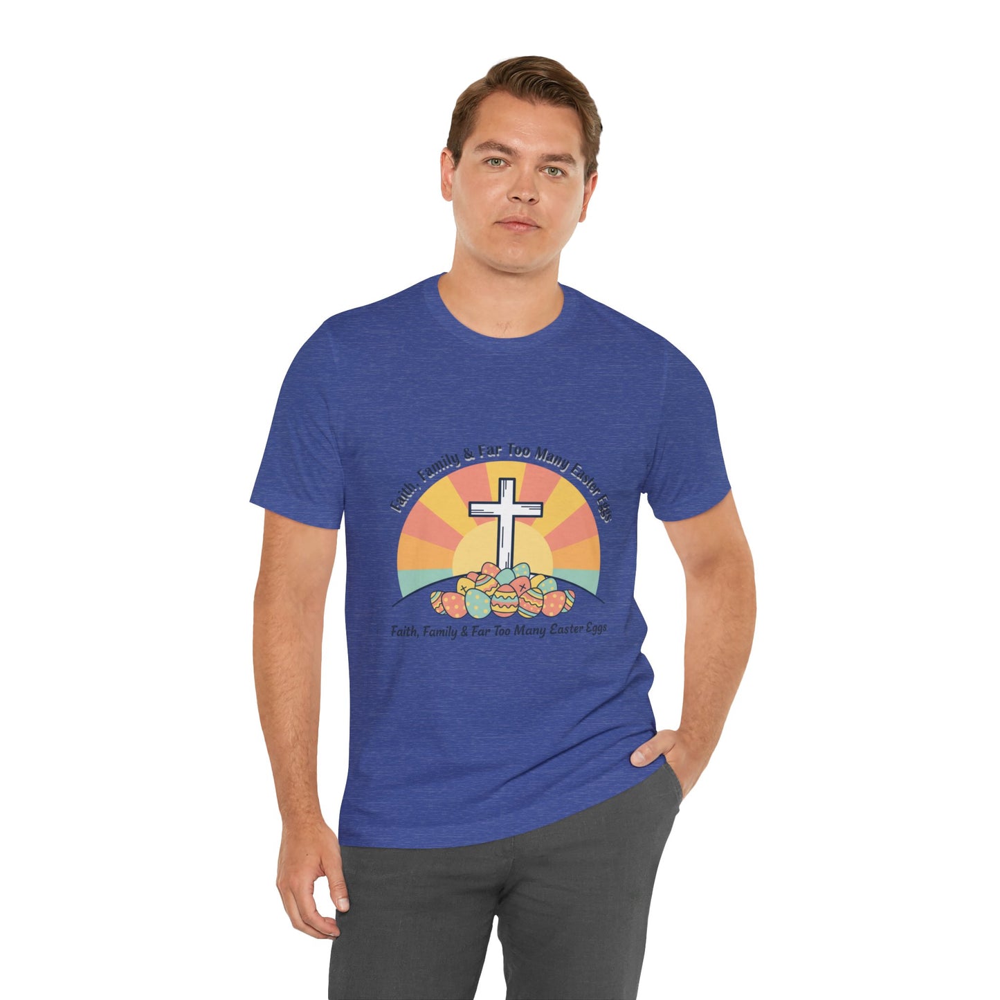 He Is Risen Cross Sunrise T-Shirt | Christian Easter Shirt, Faith-Based Humor